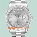 Rolex Day-Date 36mm Mens 118346 Silver-tone Automatic: A Timeless Masterpiece